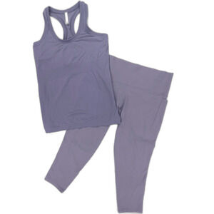 NEW Athleta Salutation Stash Pocket || 7/8 Tight Momentum Seamless Tank Set